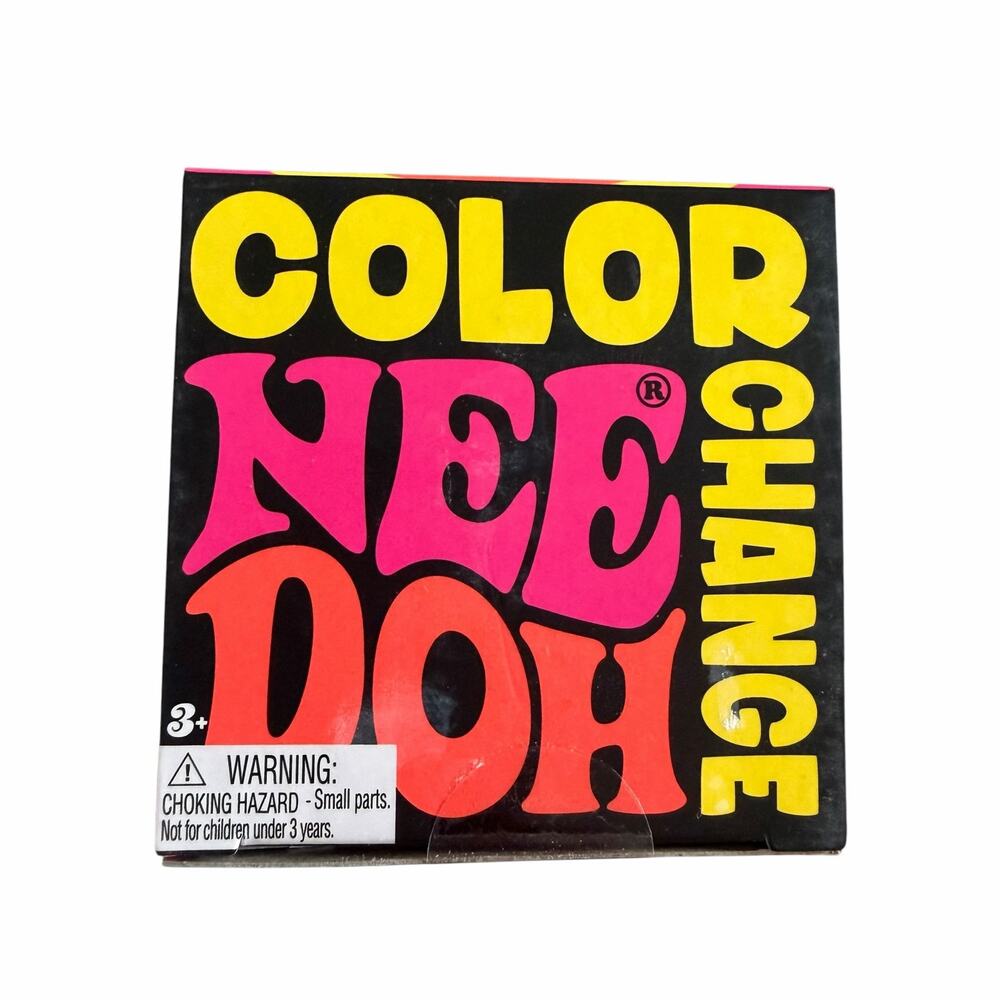 Needoh Color Change Groovy Glob Yellow Fidget Squeezy Ball New In Box